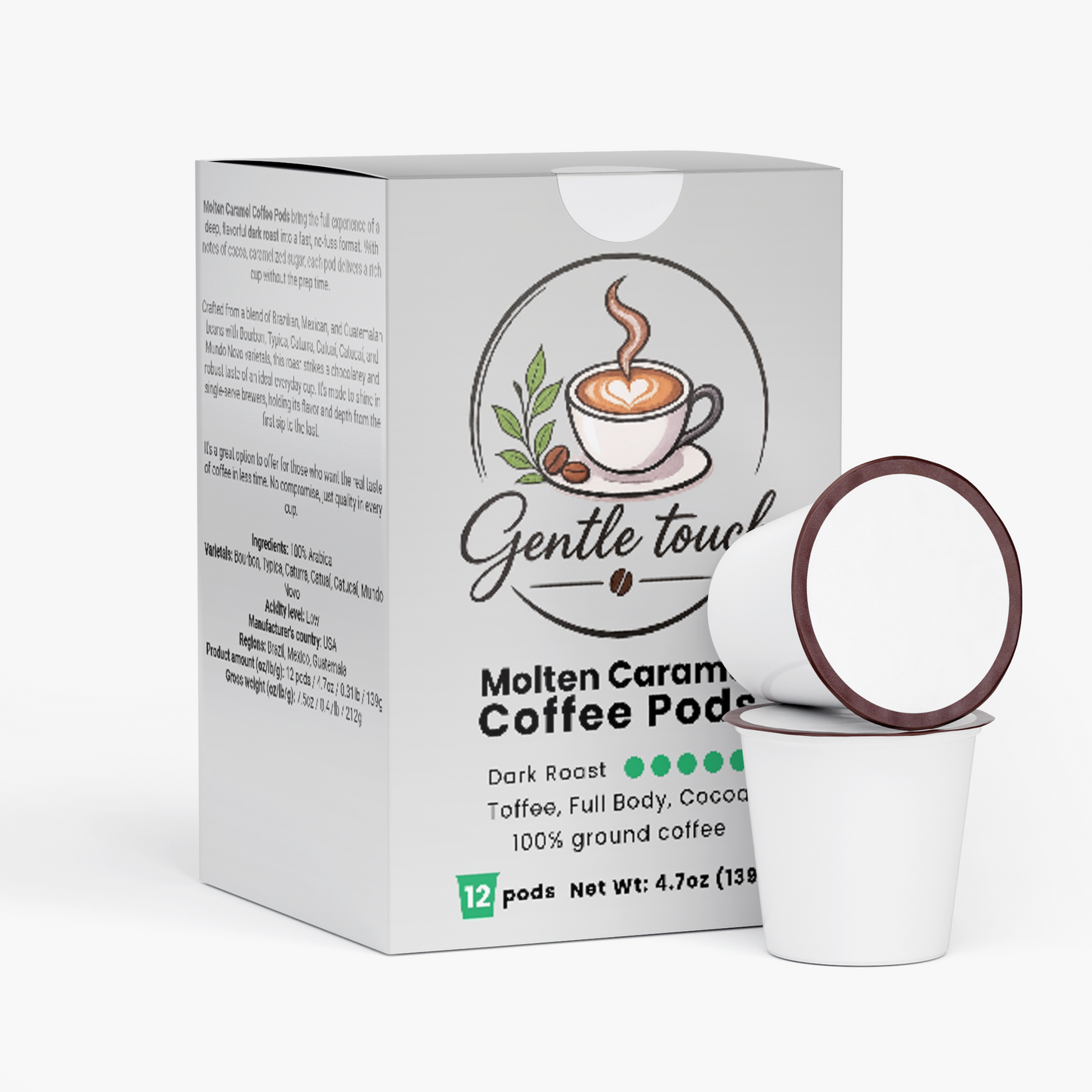 Molten Caramel Coffee Pods (Dark Roast)