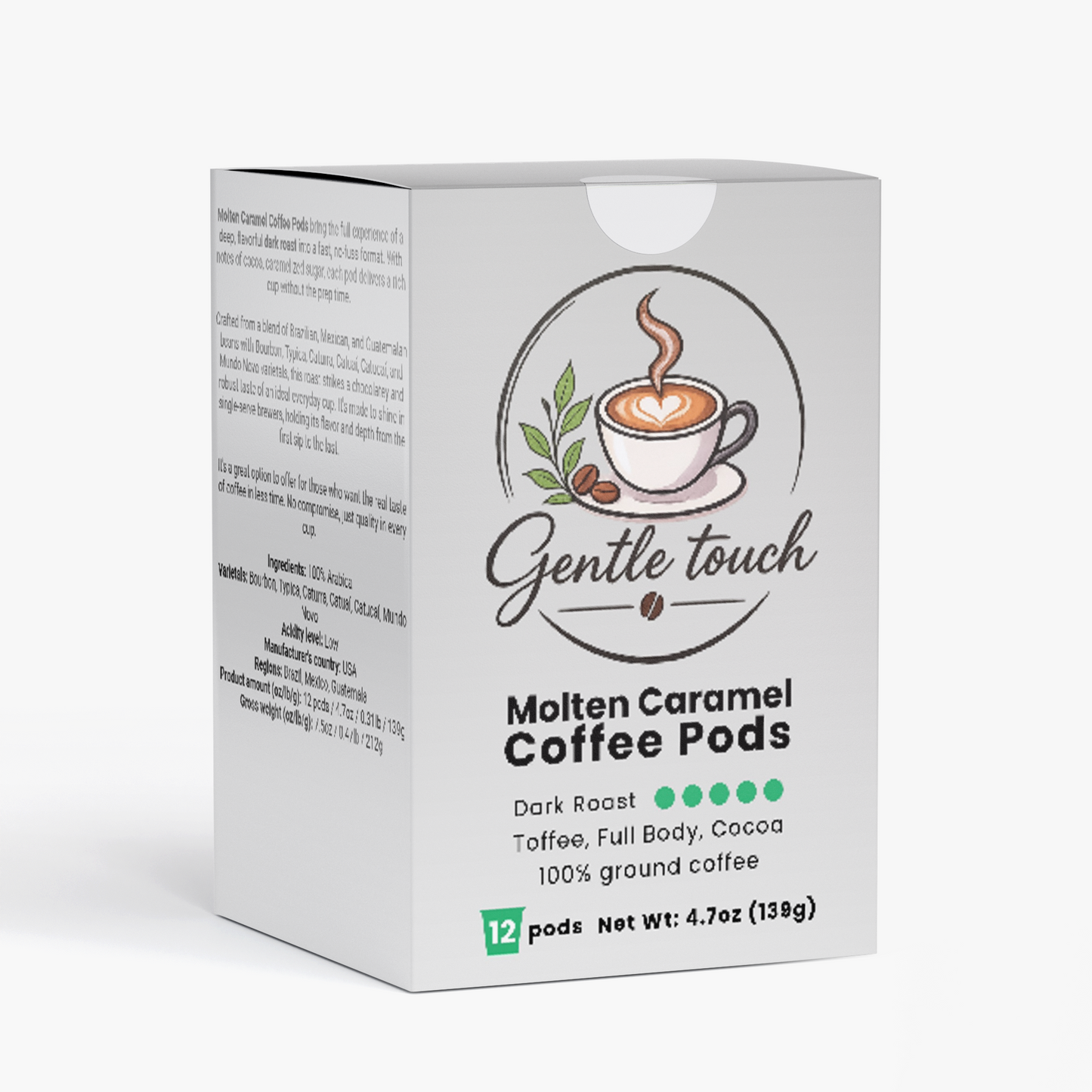 Molten Caramel Coffee Pods (Dark Roast)